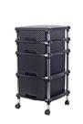 Gaveteiro Rattan Cômoda Organizador Multiuso 4 Gavetas Sapato 2G 2P Preto - Niquelart Gaveteiro Rattan Cômoda Organizador Multiuso 4 Gavetas Sapato 2G 2P Preto - Niquelart