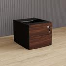 Gaveteiro Suspenso 33cm X 40cm 2 Gavetas com Chave para Mesa Escrivaninha de Escritório Corporate