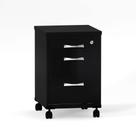 Gaveteiro Volante 03 Gavetas P25 Pandin 63 CM Preto