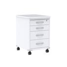 Gaveteiro Volante Com 04 Gavetas Maxxi Pandin Branco