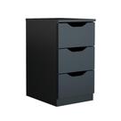 Gaveteiro Workspace 3 Gavetas Preto Gaveteiro Workspace 3 Gavetas Preto