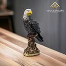 Gavião Peq Espanta Pombo E Passarinhos 22 Cm Decoração Casa Sala Jardim Em Gesso - AVB DECORAÇÕES
