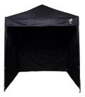 Gazebo 2x2 PC Preto + 3 Paredes Poliéster Preta