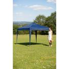 Gazebo Azul Escuro 3x3m Rápido Proteção Solar Praia Camping