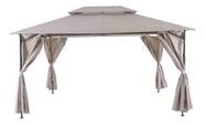Gazebo De Aco Articulado Danubio Taupe 2,7x4x3m - Importado