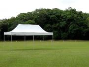 Gazebo Mor Poliéster Branco 6x3m