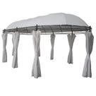 Gazebo Oval com Cortina