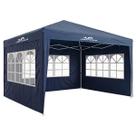 Gazebo Temporário Sanfonado Para Uso Externo 3x3x2,55 C/Bolsa 4 Cordas E 8 Estacas P/ Solo