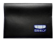 Geely Universal Costura Azul capa do proprietário para manuais de veiculos em 3D com baixo relevo Azul/Prata Geely Universal Costura Azul capa do proprietário para manuais de veiculos em 3D com baixo relevo Azul/Prata