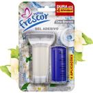Gel Adesivo Chá Branco 4 Aplicações 28G Novo Frescor Banheiros Vaso Sanitário