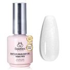 Gel Builder para unhas e besouros Galaxy Whispers White Glitter