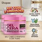 Gel Cera Lady 250g Ouribel Modelador Fixador hidrataçao e brilho ultra forte cachos tranças baby hai