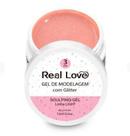 Gel construtor com glitter real love 3 pink 15 ml