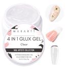 Gel Construtor Sólido para Unhas Makartt 15 mL 4 em 1 UV/LED Transparente