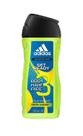 Gel de banho adidas Get Ready 3 em 1 250 ml para corpo, cabelo e rosto