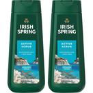 Gel de banho Irish Spring Active Esfoliante Hidratante 600mL x2 Gel de banho Irish Spring Active Esfoliante Hidratante 600mL x2