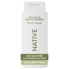 Gel de banho Native Balsam White Woods 532 ml sem sulfatos