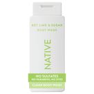 Gel de banho Native Key Lime Sugar 532 ml sem sulfatos
