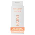 Gel de banho Native Sweet Peach Nectar 532 ml sem sulfatos Gel de banho Native Sweet Peach Nectar 532 ml sem sulfatos