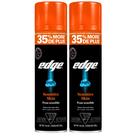 Gel de barbear Edge para homens, pacote com 2 unidades de 280 ml com pele sensível à babosa