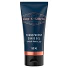 Gel de barbear King C. Gillette Transparent Men 150ml com chá branco