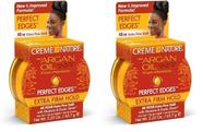 Gel de cabelo Creme of Nature Perfect Edges com óleo de argan 65mL x2 Gel de cabelo Creme of Nature Perfect Edges com óleo de argan 65mL x2
