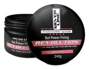 Gel de Cabelo Extra Forte Power Fixing 240g Revolution Kit c/03 Unidades