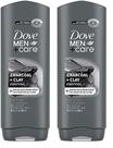Gel de Ducha DOVE MEN + CARE Elements Carbón + Arcilla 530 mL x2 Gel de Ducha DOVE MEN + CARE Elements Carbón + Arcilla 530 mL x2