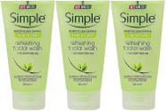 Gel de Lavagem Facial Simple Kind to Skin - 150ml (Pack com 3)