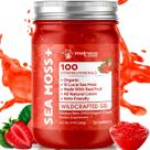 Gel de musgo marinho WELLNESS LABSRX de morango cru orgânico 300ml