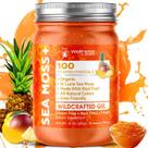 Gel de musgo marinho WELLNESS LABSRX orgânico cru 300 ml de abacaxi e manga
