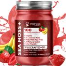 Gel de musgo marinho WELLNESS LABSRX orgânico cru 300 ml de morango