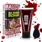 Gel de Sangue Falso Immetee 55g com Esponja para Pintura Corporal Gel de Sangue Falso Immetee 55g com Esponja para Pintura Corporal