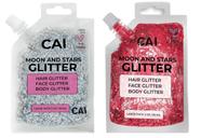 Gel Glitter CAI BEAUTY NYC, rosto e corpo, cabelo, Halloween, 90 ml, pacote com 2