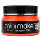 Gel Glitter Colormake Laranja Neon 150g