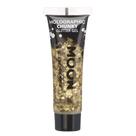 Gel Glitter Moon Glitter Holográfico Chunky 12 ml dourado