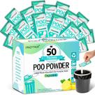 Gel higiênico portátil CRAZYTHUR 50 pacotes de gel de banheiro Camp