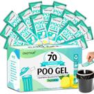 Gel higiênico portátil CRAZYTHUR Poo Poo 70 pacotes com aroma de limão