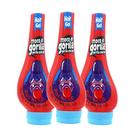 Gel Modelador de Cabelo Moco de Gorila Explosive Rocker - 3 Unidades de 350ml