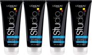 Gel para el cabello L'Oreal Paris Studio Line Clean Gel Fijación Fuerte 4x200ml