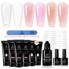 Gel para unhas besouros Poly Nail Gel 30mL 6 cores Murmur Gauze