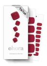 Gel Pedi Strips Sohora Semi Curred PP Tint Borgonha com acessórios