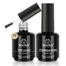Gel Polish Base Gel Top Coat Set besouros de 15 ml para mulheres