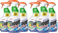 Gel removedor de manchas para roupa SHOUT 650 ml, spray, pacote com 6 Gel removedor de manchas para roupa SHOUT 650 ml, spray, pacote com 6