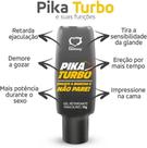 Gel Retardante Masculino Pika Turbo 15g - Aumenta o Prazer e Prolonga a Relação - Sexy Fantasy