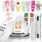 Gel Solid Builder MIZHSE Milky White 100g para esculpir unhas
