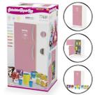 Geladeira de Cozinha Brinquedo infantil Rosa de Madeira MDF