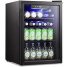 Geladeira de vinho COWSAR 78L 95 latas independente com porta de vidro