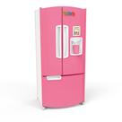 Geladeira Frost Fun Candy Tateti Rosa recheada de acessórios