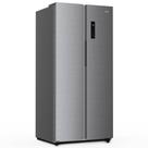 Geladeira HQ Side By Side Frost Free Inverter 480L HQ-480SBSFFK Inox 110V
